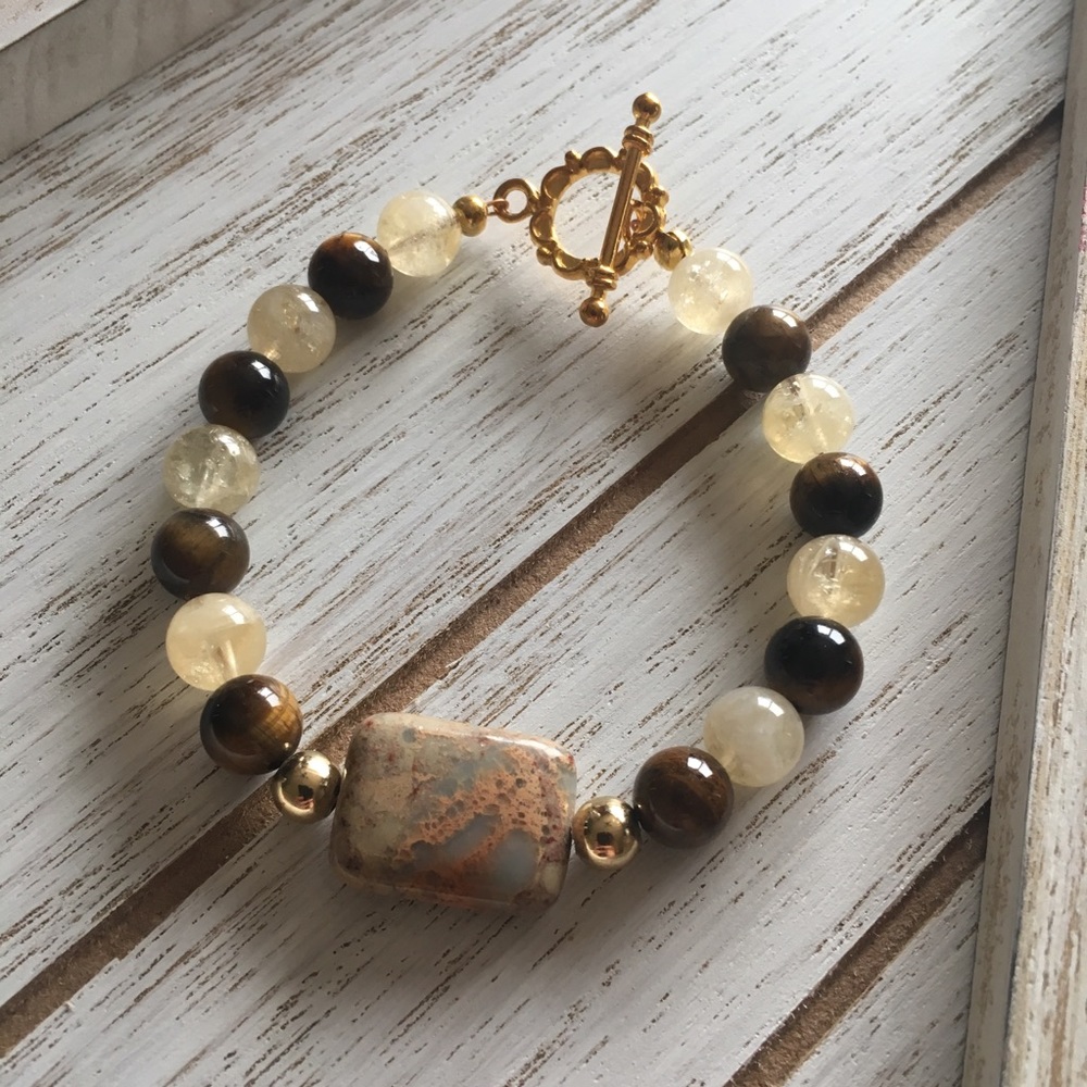 🎉HP🎉Gemstone Bead Bracelet for Abundance - Picture 3 of 4